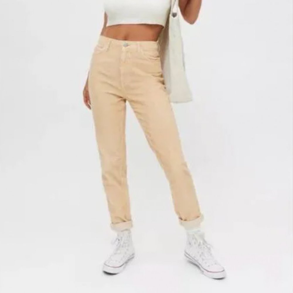 Mom High-rise Corduroy Pants